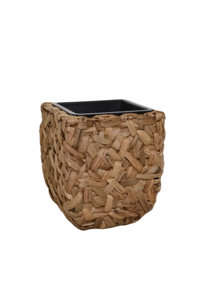 Pflanzkübel - Amar, 25x25x30cm, von aplanta, in Natur, für drinnen