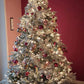 Künstlicher Weihnachtsbaum mit Schnee - Elsa, 300 cm, Kunstbaum von aplanta, in Grün weiß, für drinnen