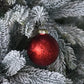 Künstlicher Weihnachtsbaum mit Schnee - Elsa, 300 cm, Kunstbaum von aplanta, in Grün weiß, für drinnen