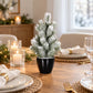 Künstlicher Tannenbaum mit Schnee – Simeon | 31 cm
