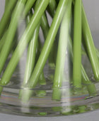 Künstlicher Tulpenstrauß - Tarik | 36 cm | in Glasvase mit künstl. Wasser - Kunstpflanzen von aplanta