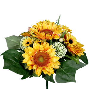 Künstlicher Sonnenblumen-Strauß - Tabea | 30 cm