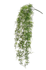 Künstlicher Hänge-Farn - Katharina, 80 cm, Kunstpflanze von aplanta, UV-beständig, Steckpflanze, in Natur, für draußen