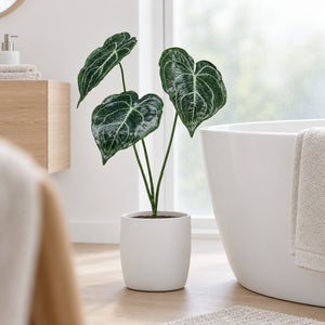 Antúrio artificial, planta de encaixe, 62cm
