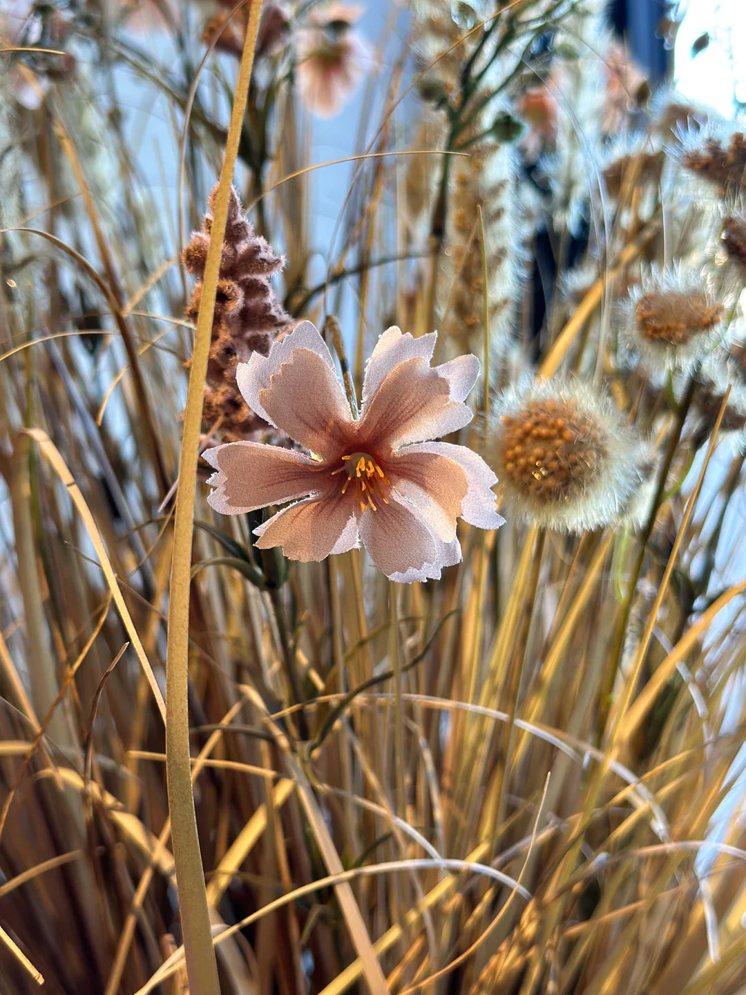 Flores artificiais do prado - Ambre | 50 cm