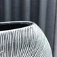 Bodenvase - Hailey, Pflanzkübel von aplanta, Schwarz, in Silber