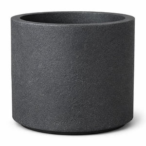 Pflanzkübel LUZERN Granit Schwarz | 29x25 cm