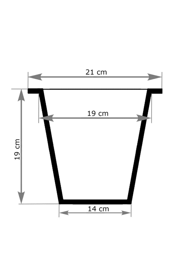 Vaso - Enisa | 24x24x65 cm, branco