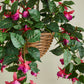 Künstliche Hänge-Fuchsie - Calanthia, 80 cm, Kunstpflanze von aplanta, in Grün, für drinnen