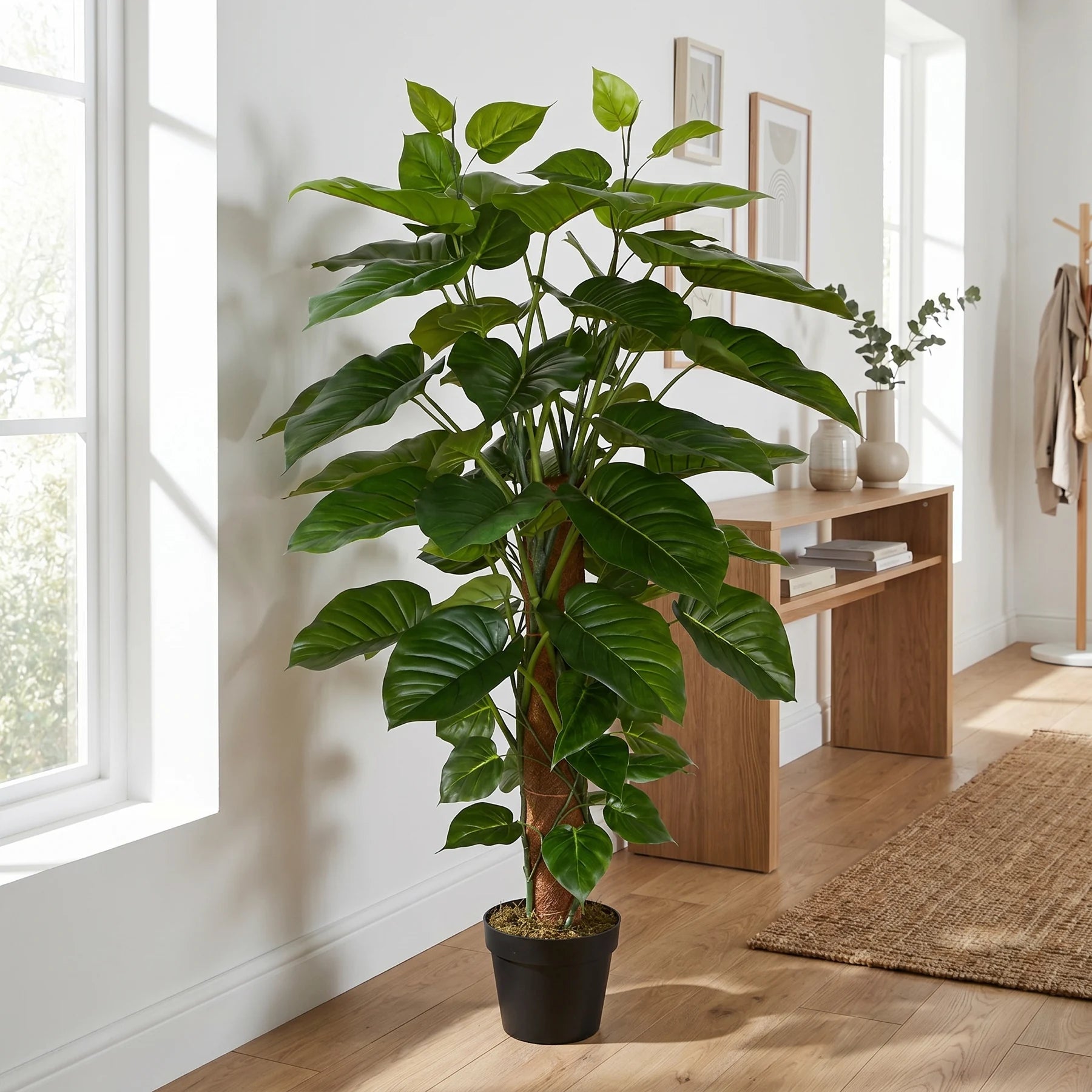 Künstlicher Pothos - Elowyn, 120 cm, Kunstpflanze von aplanta, in Grün, für drinnen