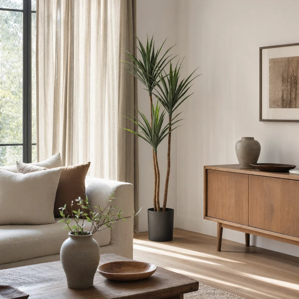 Künstliche Yucca - Talandra, 150 cm, Kunstbaum von aplanta, in Grün, für drinnen