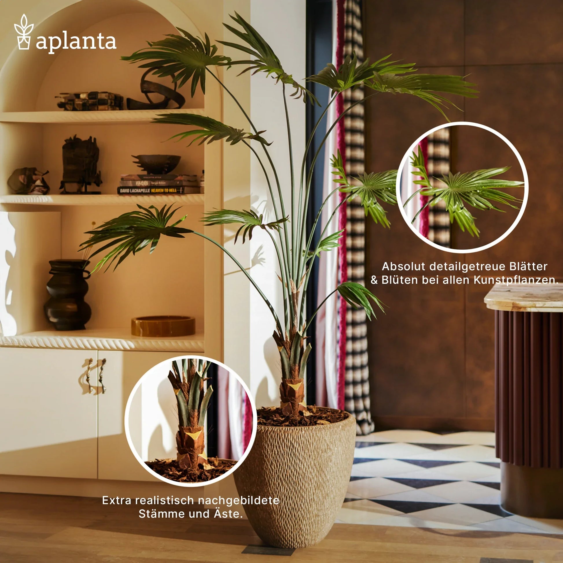 Arália pinada artificial - Milão | 105 cm