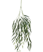 Künstlicher Weide Zweig - Bastian auf transparentem Hintergrund mit echt wirkenden Kunstblättern in natürlicher Anordnung. Künstlicher Weide Zweig - Bastian hat die Farbe Natur und ist 134 cm hoch. | aplanta Kunstpflanzen